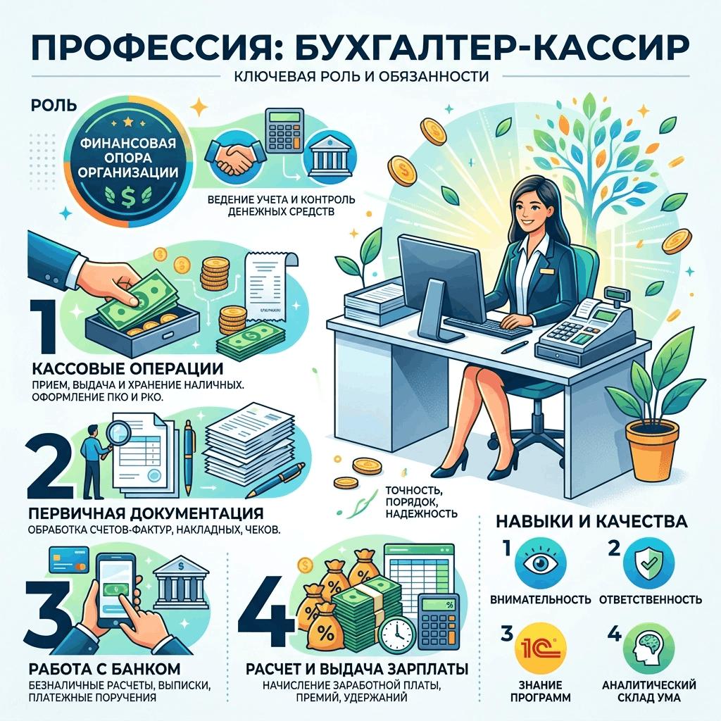 бухгалтер-кассир обязанности