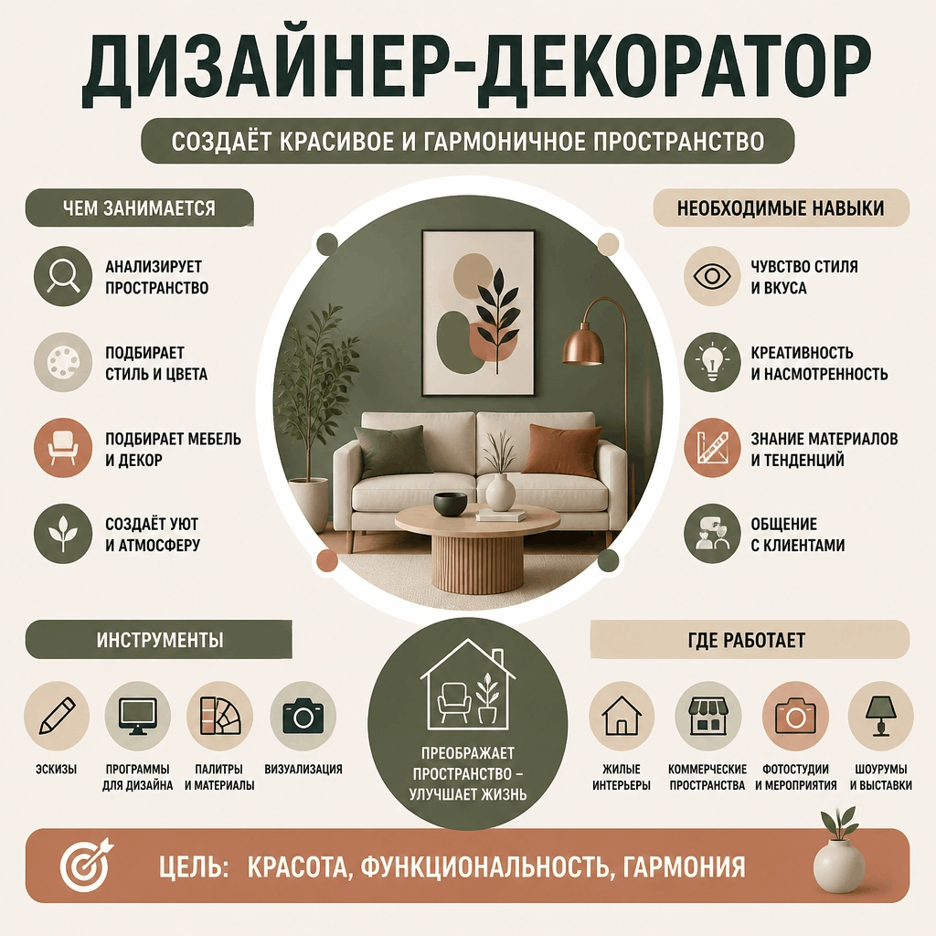 дизайнер-декоратор чем занимается