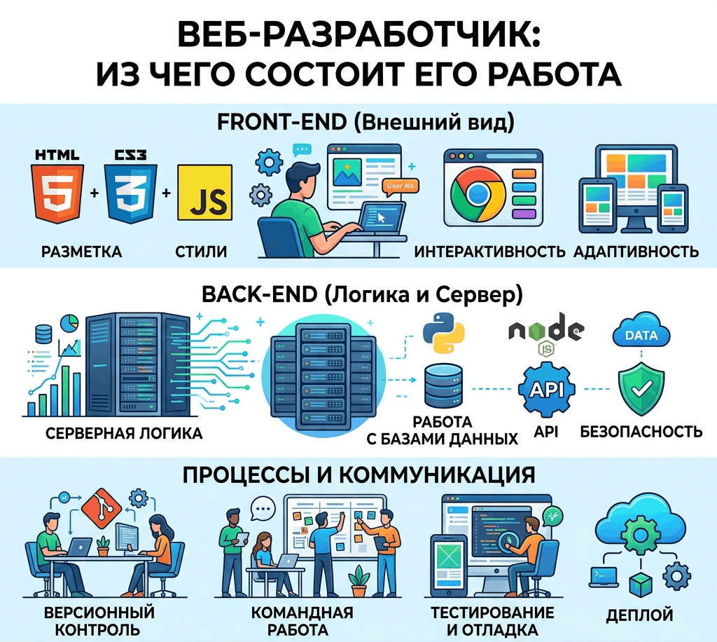 что делает веб разработчик