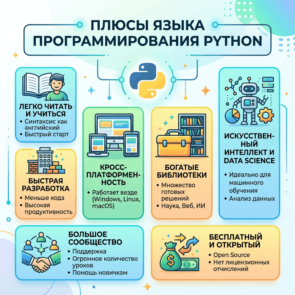 преимущества python